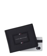 TOMMY HILFIGER TH FOUNDATION porte-cartes de cr&eacute;dit en cuir le noir - Portefeuilles Homme - 4