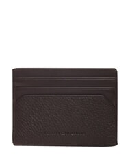 TOMMY HILFIGER TH CENTRAL porte-cartes de cr&eacute;dit en cuir caf&eacute; en grains - Portefeuilles Homme - 2