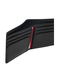 TOMMY HILFIGER TH CENTRAL porte-cartes de cr&eacute;dit en cuir caf&eacute; en grains - Portefeuilles Homme - 4