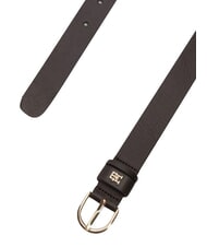 TOMMY HILFIGER ESSENTIAL EFFORTLESS Ceinture en cuir fabriqu&eacute;e en Italie fondant brun - Ceintures - 4