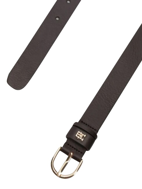 ESSENTIAL EFFORTLESS Ceinture en cuir fabriqu&eacute;e en Italie fondant brun - Ceintures