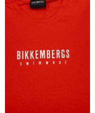 BIKKEMBERGS ICONIC T-shirt en coton, manches courtes rouge - T-shirt - 2