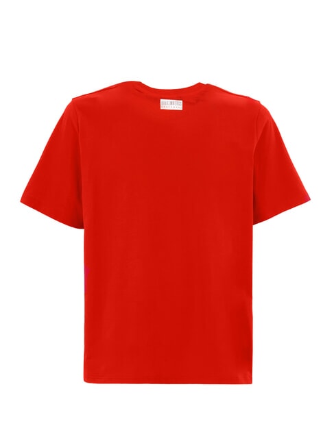 ICONIC T-shirt en coton, manches courtes rouge - T-shirt