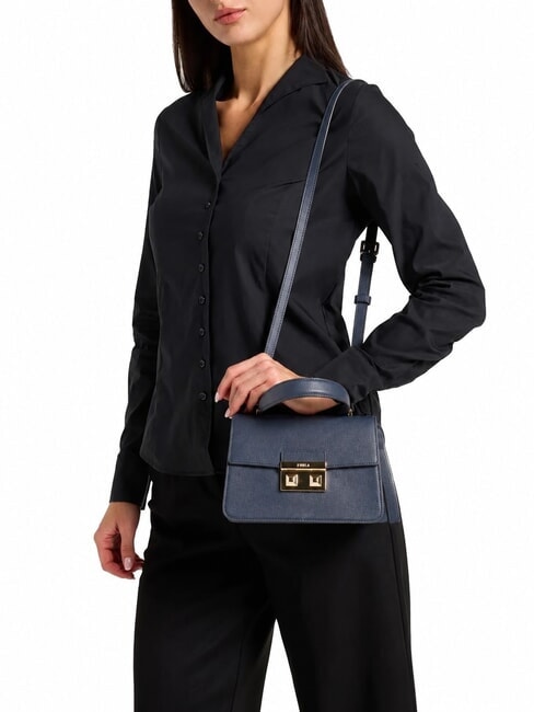 BELLA Petit sac en cuir St Andromeda bleu encre - Sacs pour Femme