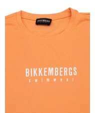 BIKKEMBERGS ICONIC T-shirt en coton, manches courtes saumon - T-shirt - 2