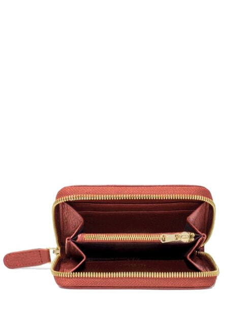BASIC Portefeuille en cuir pour femme rouge - Portefeuilles Femme
