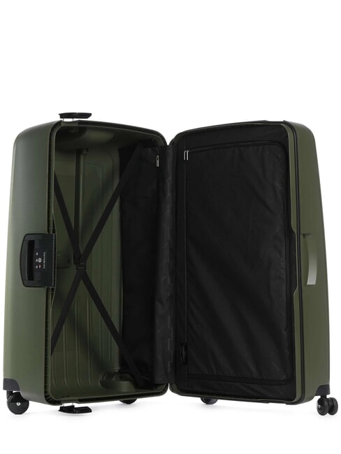 Valise Ligne S'CURE, taille extra-large Olives - Valises Rigides