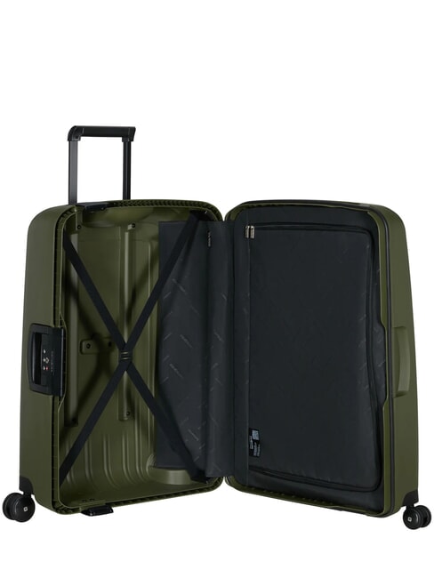 Valise Ligne S'CURE, taille moyenne Olives - Valises Rigides