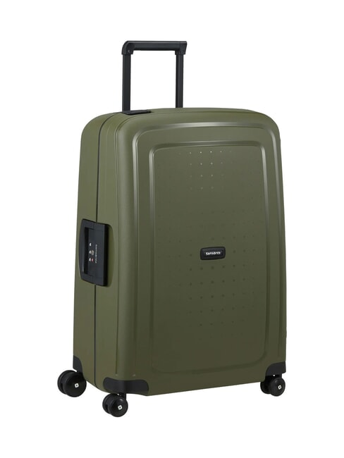 Valise Ligne S'CURE, taille moyenne Olives - Valises Rigides