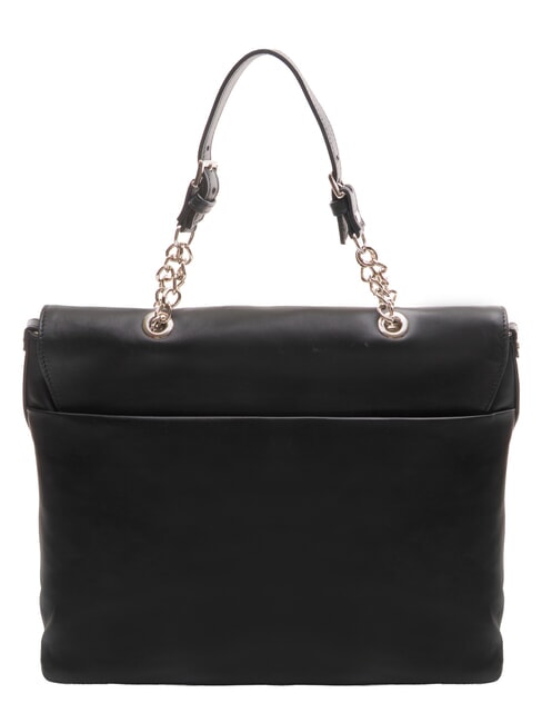 SANDRA Sac bandouli&egrave;re en cuir noir - Sacs pour Femme