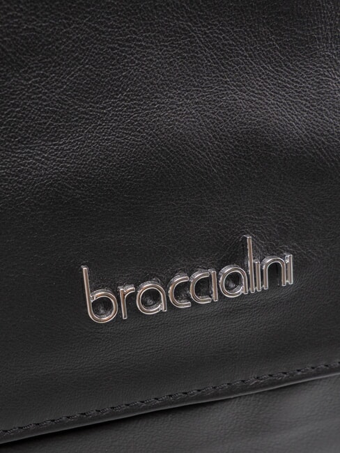 SANDRA Sac bandouli&egrave;re en cuir noir - Sacs pour Femme
