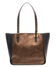 BRACCIALINI LOLA Cabas en cuir noir/bronze - Sacs pour Femme - 2