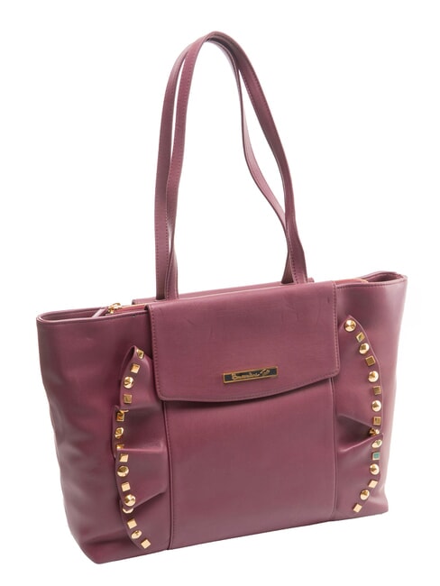 TUA GLAM Sac shopping port&eacute; &eacute;paule Bourgogne - Sacs pour Femme
