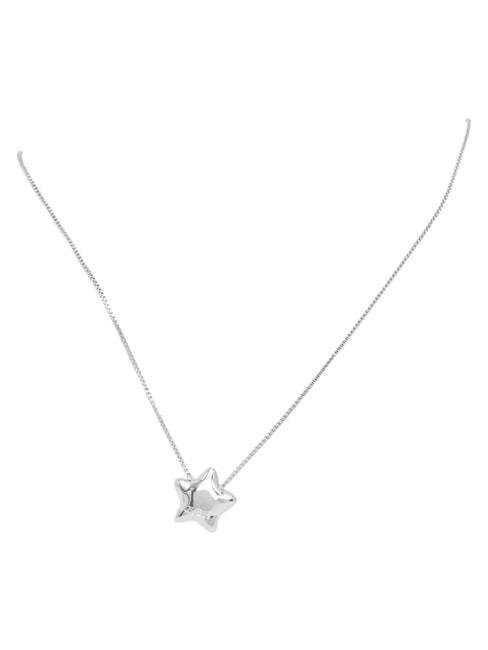 ICONIQUE Collier en acier ARGENT - Colliers