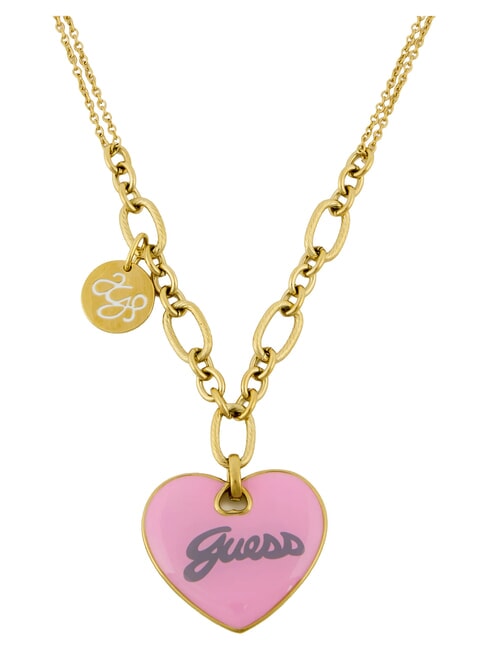 VINTAGE Collier en acier or jaune/rose - Colliers