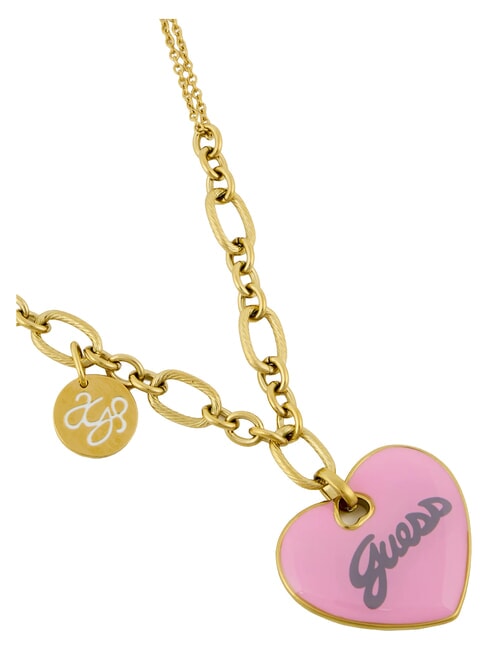 VINTAGE Collier en acier or jaune/rose - Colliers