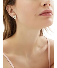 GUESS AMORE Boucles d'oreilles en acier or jaune/blanc - Boucles d'oreilles - 3