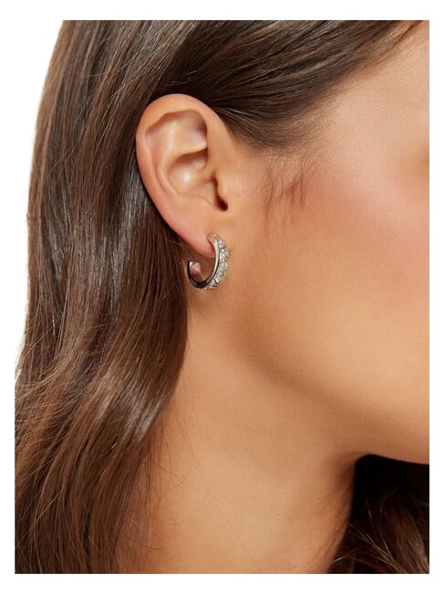 TRINITY Boucles d'oreilles en acier ARGENT - Boucles d'oreilles