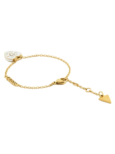 AMORE Bracelet en acier or jaune/blanc - Bracelets