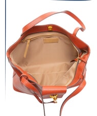 GIANNI CHIARINI MARISOL Sac shopping en cuir rouge brique - Sacs pour Femme - 5