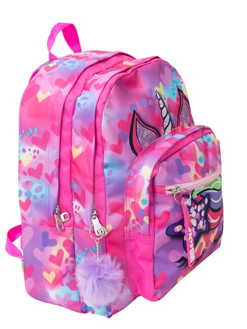SJ EVER UNICORNSIDE GIRL Sac &agrave; dos FOR&Ecirc;T RAY&Eacute;E NOIRE - Sacs &agrave; dos pour l'&Eacute;cole & les Loisirs
