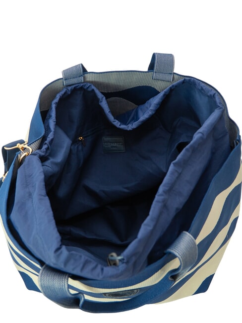 KNITTED Sac &agrave; main avec bandouli&egrave;re cr&egrave;me/marine - Sacs pour Femme