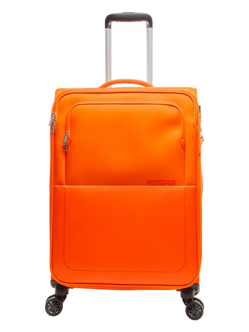 AIR WAVE Ensemble cabine + trolley moyen + grand orange juteuse - Ensemble Valises