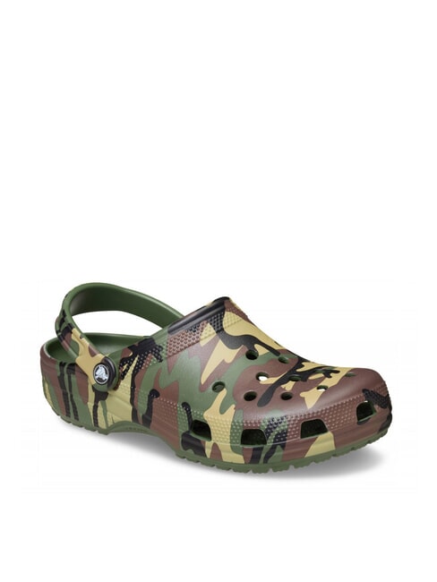 CLASSIC Sabots unisexes vert arm&eacute;e multicolore - Chaussures unisexe