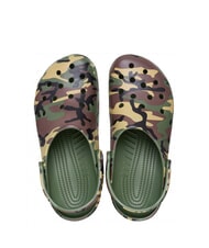 CROCS CLASSIC Sabots unisexes vert arm&eacute;e multicolore - Chaussures unisexe - 4