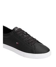 TOMMY HILFIGER ESSENTIAL LEATHER Baskets en cuir noir - Chaussures Homme - 5