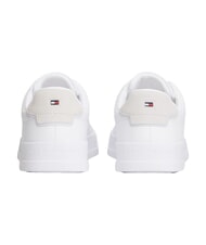 TOMMY HILFIGER TH Baskets en cuir blanc - Chaussures Homme - 4