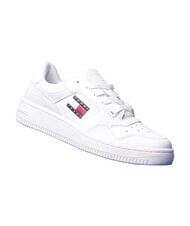 TOMMY HILFIGER TOMMY JEANS Baskets en cuir blanc - Chaussures Homme - 6