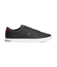 TOMMY HILFIGER ESSENTIAL LEATHER Baskets en cuir noir - Chaussures Homme - 8