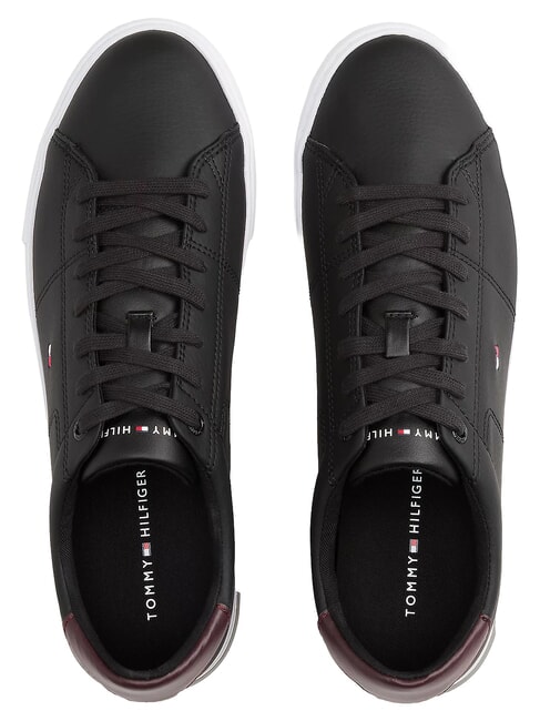 ESSENTIAL LEATHER Baskets en cuir noir - Chaussures Homme