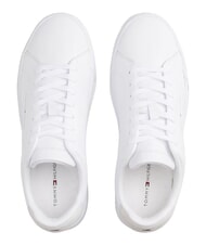 TOMMY HILFIGER TH Baskets en cuir blanc - Chaussures Homme - 3