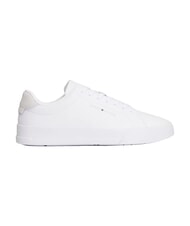TOMMY HILFIGER TH Baskets en cuir blanc - Chaussures Homme - 6