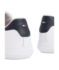 TOMMY HILFIGER ESSENTIAL LEATHER Baskets en cuir blanc - Chaussures Homme - 5