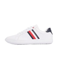 TOMMY HILFIGER ESSENTIAL LEATHER Baskets en cuir blanc - Chaussures Homme - 6