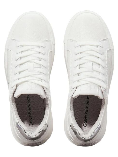 CHUNKY Baskets en cuir blanc - Chaussures Femme