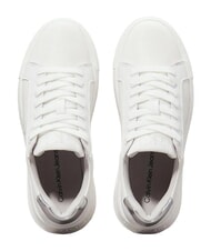 CALVIN KLEIN CHUNKY Baskets en cuir blanc - Chaussures Femme - 2
