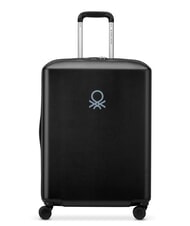 BENETTON By DELSEY UCB HARD Ensemble cabine + trolley moyen + grand Noir - Ensemble Valises - 3