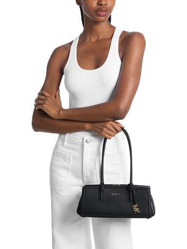 LAILA Sac bandouli&egrave;re en cuir noir - Sacs pour Femme
