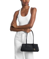 MICHAEL KORS LAILA Sac bandouli&egrave;re en cuir noir - Sacs pour Femme - 3