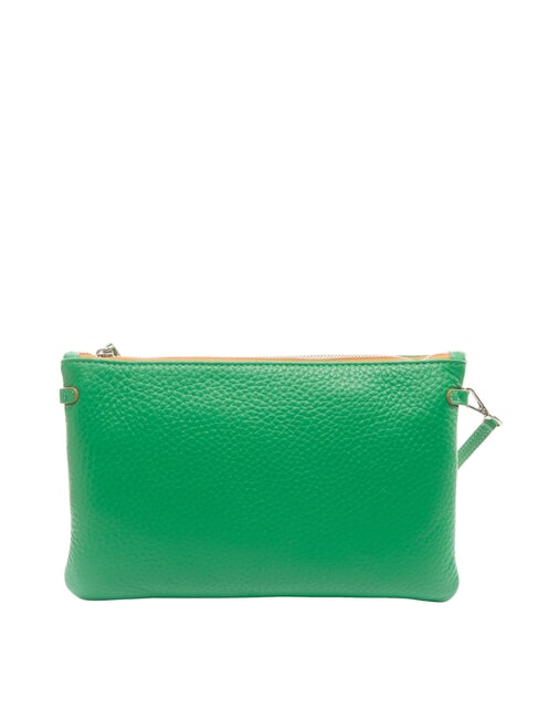 HERMY Pochette en cuir martel&eacute; drapeau de la nature - Sacs pour Femme