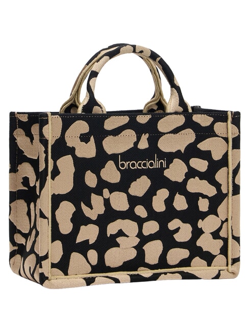 WINTER Sac &agrave; main S, double anse l&eacute;opard - Sacs pour Femme