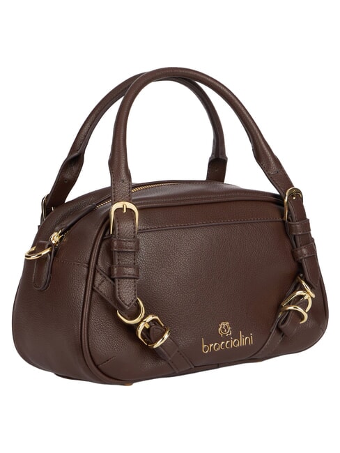 GISELLE Sac &agrave; main M avec bandouli&egrave;re marron - Sacs pour Femme
