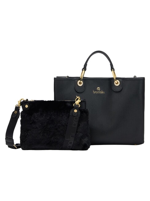 BETH Sac &agrave; main L avec double poign&eacute;e noir - Sacs pour Femme