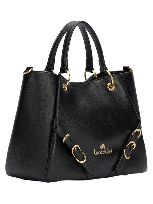 GISELLE Sac &agrave; main M, avec bandouli&egrave;re noir - Sacs pour Femme