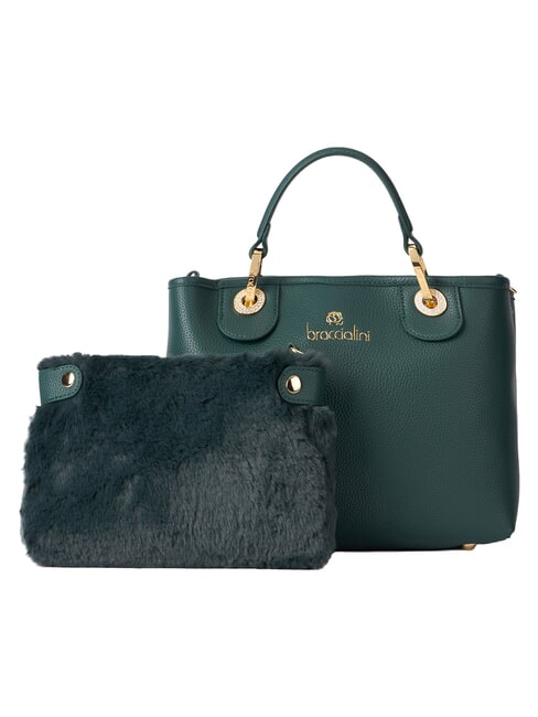 BETH Sac &agrave; main M avec double poign&eacute;e vert - Sacs pour Femme
