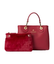 BRACCIALINI BETH Sac &agrave; main M avec double poign&eacute;e rouge - Sacs pour Femme - 3